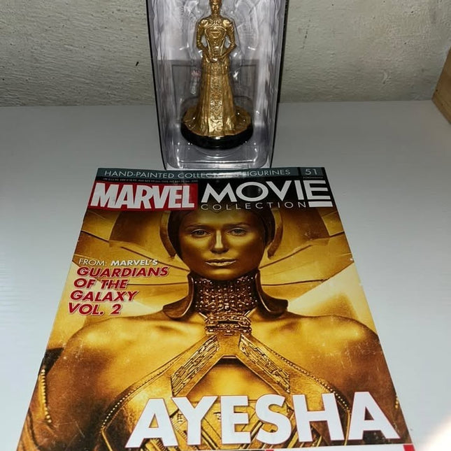 Ayesha #51 Guardians of the galaxy 2Hand painted Eaglemoss figurine w/ magazine 