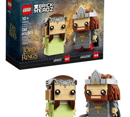 LEGO 40632 Brickheadz Aragorn & Arwen Set Lord of the Rings