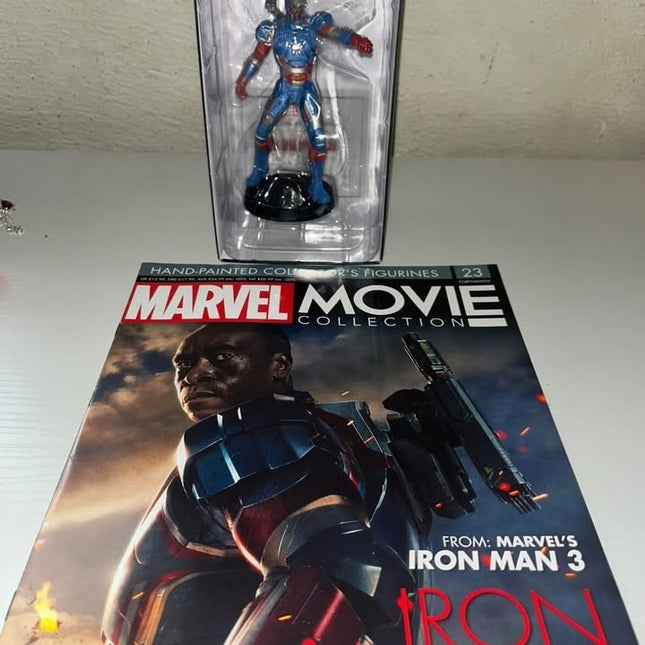 Iron Patriot #23 Marvel Movie Hand painted Eaglemoss figurine with magazine 