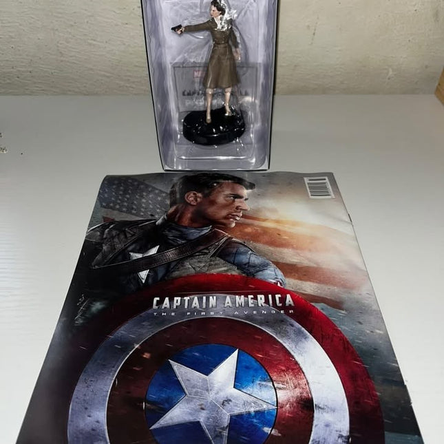Agent Carter #33 captain america Hand painted Eaglemoss figurine with magazine 