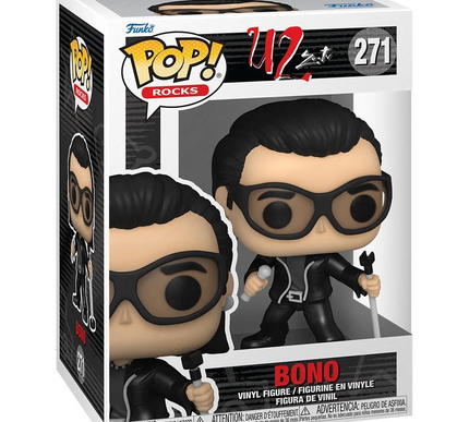 bono #271 "u2" Pop! vinyl music funko + free case