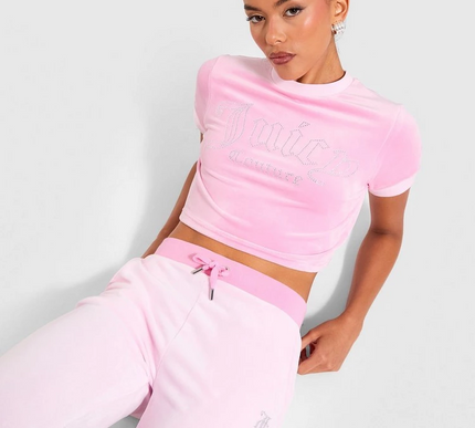 JUICY COUTURE Slim Baby T-Shirt - SMALL