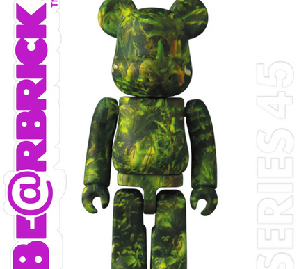 Medicom Be@rbrick 100% Series 45 Pattern Jungle Green S45 Art Toy Bearbrick