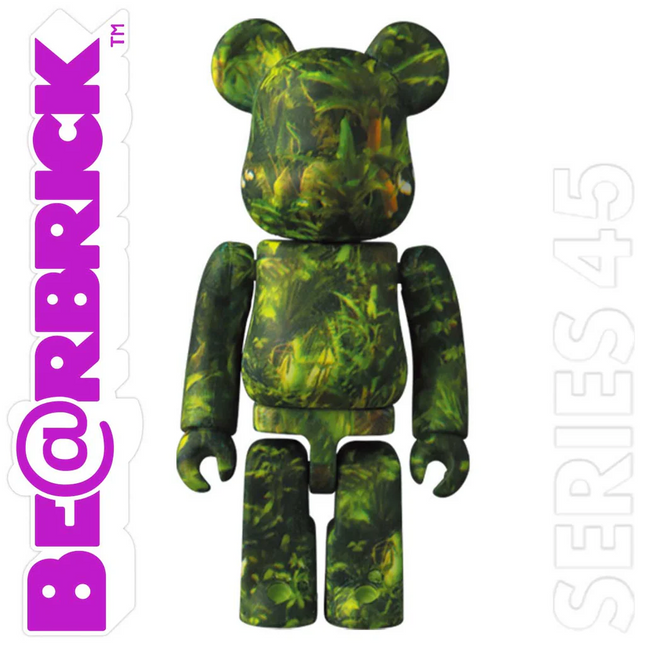 Medicom Be@rbrick 100% Series 45 Pattern Jungle Green S45 Art Toy Bearbrick