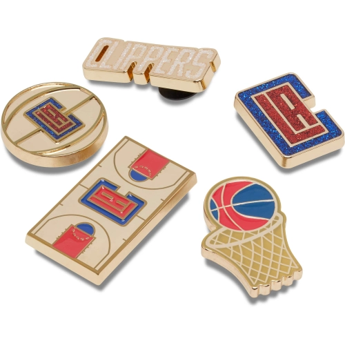Metal Crocs Jibbitz Nba Los Angeles Clippers 5 Pack