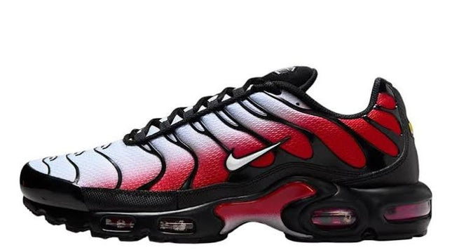 Nike Air Max Plus TN White/Black/Red Fade Mens Size US 9 DM0032-017