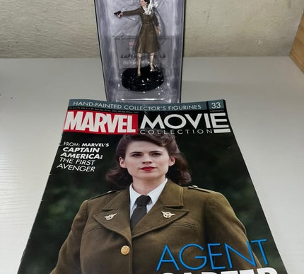 Agent Carter #33 captain america Hand painted Eaglemoss figurine with magazine 