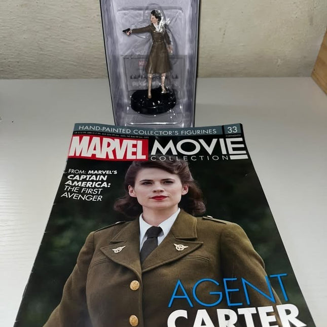 Agent Carter #33 captain america Hand painted Eaglemoss figurine with magazine 