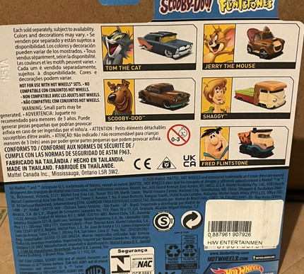 Hot Wheels Jerry the Mouse Characters Cars Tom and Jerry
