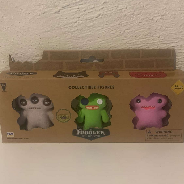 3 Pack Fuggler Funny Ugly Monster Collectible Figures