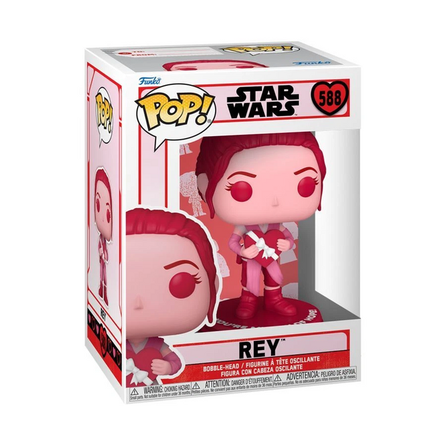 Star Wars - Rey - Valentines Edition - #588 - Pop! Vinyl + free case