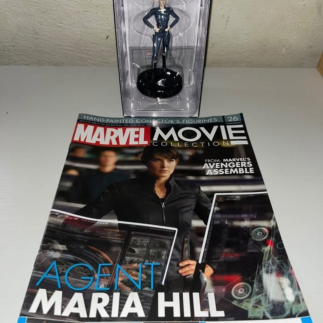 Agent Hill #26  Marvel Movie Hand painted Eaglemoss figurine with magazine 