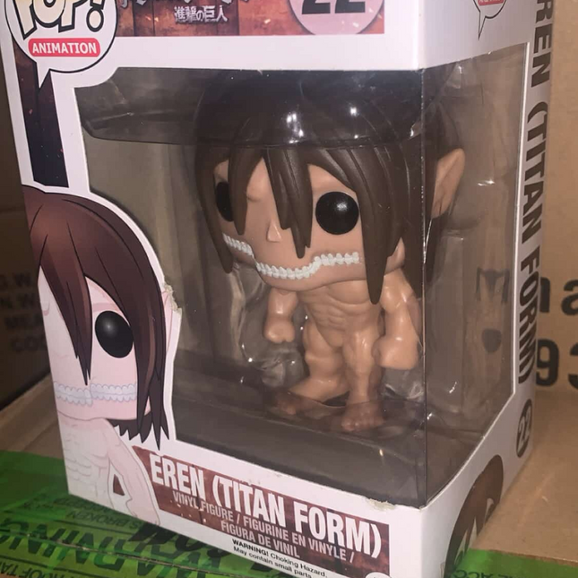 Eren Titan Form Funko Pop Vinyl 22, Attack On Titan + free case