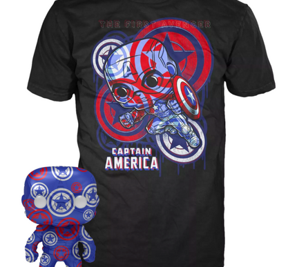 Captain America: Civil War - Artist Series Funko Pop! Vinyl & T-Shirt - SMALL