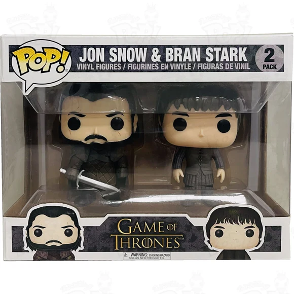 Jon Snow & Bran Stark 2 pack Game Of Thrones Funko Pop! vinyl - 2016