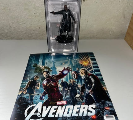 Nick Fury #06 Marvel Movie Hand painted Eaglemoss figurine with magazine 
