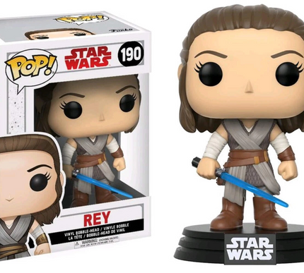 (2017) Rey #190 Funko POP! vinyl star wars + free case
