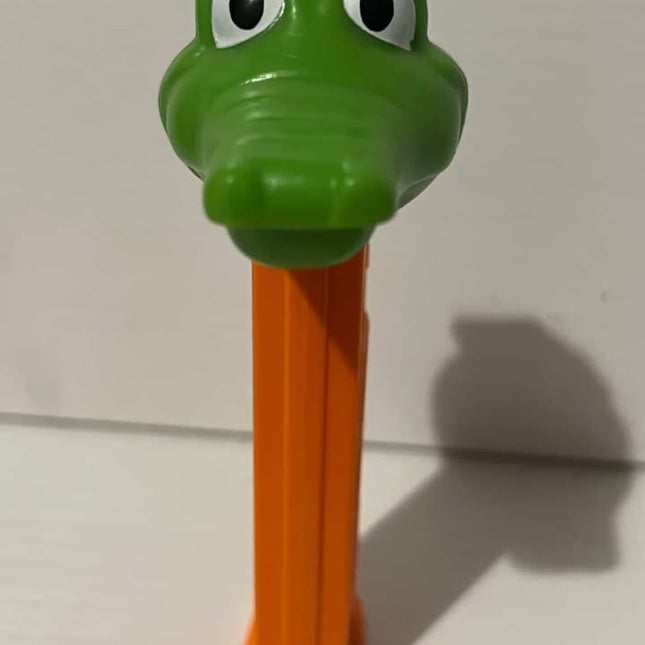 SCARCE - Safari Animal PEZ Dispenser GREEN CROCODILE Vintage 1990's
