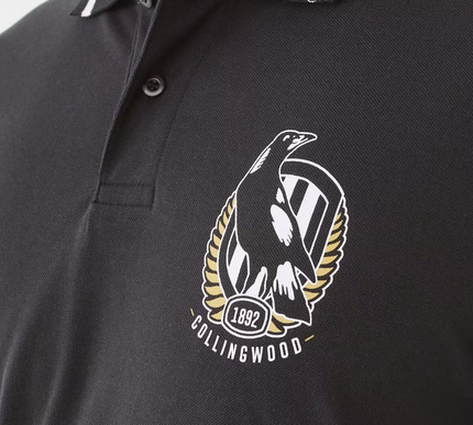 Official AFL Adult Polo Shirt - COLLINGWOOD - MEDIUM