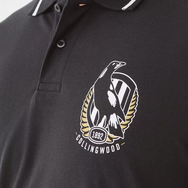 Official AFL Adult Polo Shirt - COLLINGWOOD - MEDIUM