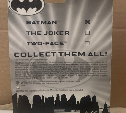 2008 BATMAN Animated - SILVER BATMAN - SEALED on Card MATTEL