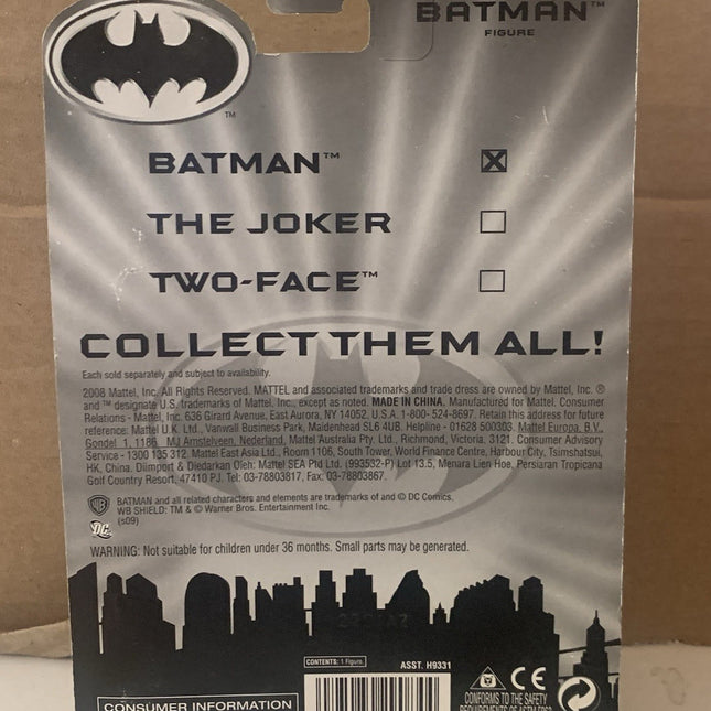 2008 BATMAN Animated - SILVER BATMAN - SEALED on Card MATTEL
