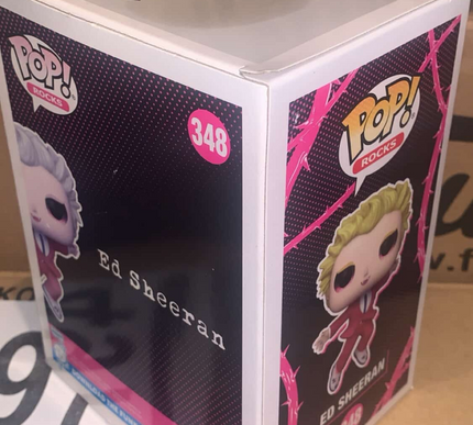 Ed sheeran #348 (diamond) Pop! vinyl music funko + free case (damage)