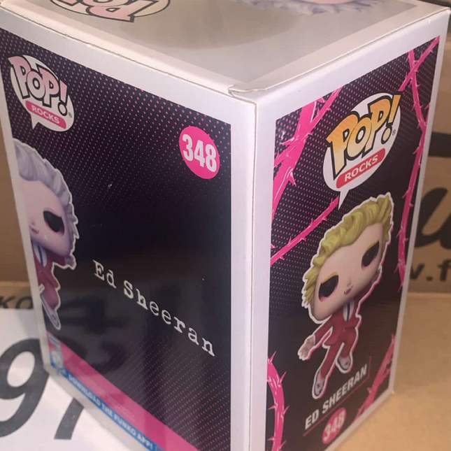 Ed sheeran #348 (diamond) Pop! vinyl music funko + free case (damage)