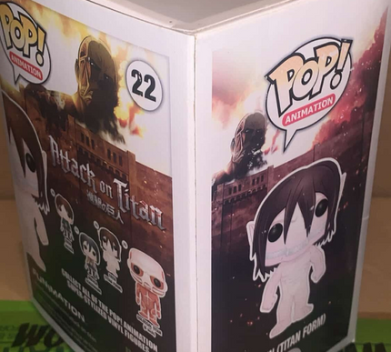 Eren Titan Form Funko Pop Vinyl 22, Attack On Titan + free case