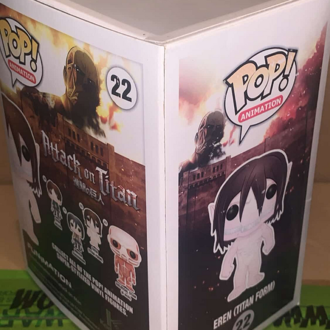 Eren Titan Form Funko Pop Vinyl 22, Attack On Titan + free case