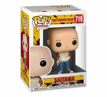Funko Pop! Vinyl - One Punch Man - Saitama Casual Clothes #719 + free case