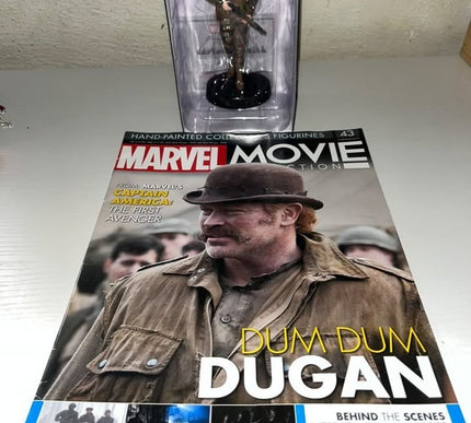 Dum Dum Dugan #43 Captain america Hand painted Eaglemoss figurine with magazine 