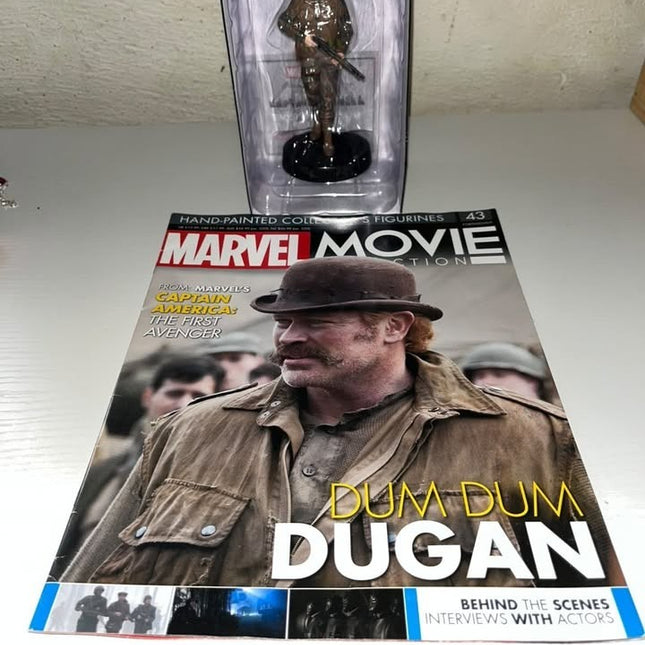 Dum Dum Dugan #43 Captain america Hand painted Eaglemoss figurine with magazine 