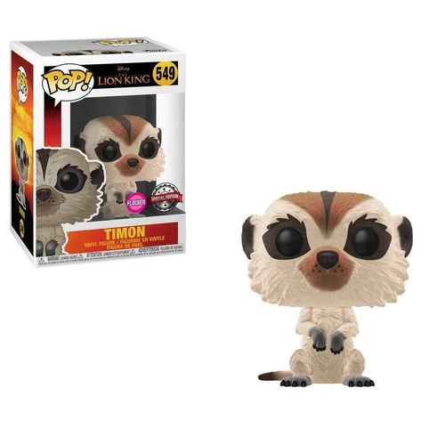 Timon FLOCKED #549 The lion king Disney Funko Pop! Vinyl Figure 