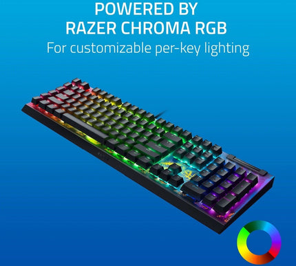 Razer BlackWidow V4 X Mechanical Gaming Keyboard (Yellow Switch) - Fortnite