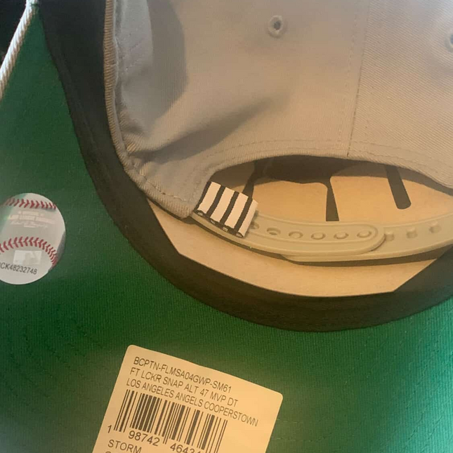 Los Angeles Angels '47 Clean Up adjustable hat in gray/red