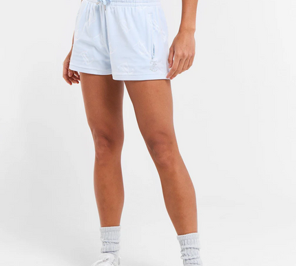 Juicy Couture Short Monogram Velour Size - XL Diamante Blue Y2K