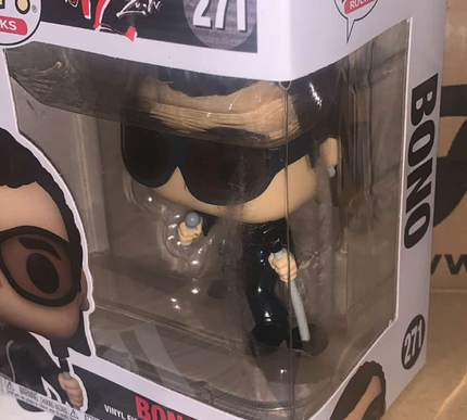 bono #271 Pop! vinyl music funko + free case (damage)