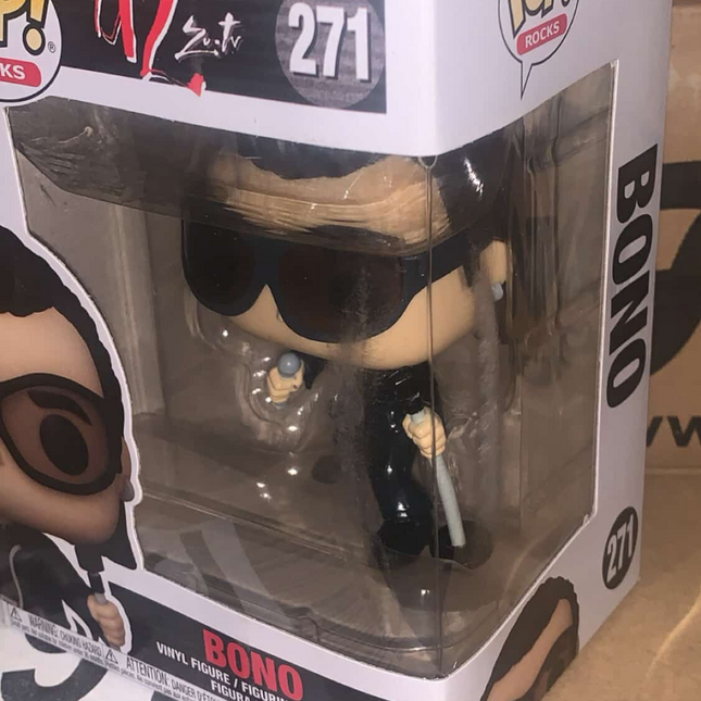 bono #271 Pop! vinyl music funko + free case (damage)