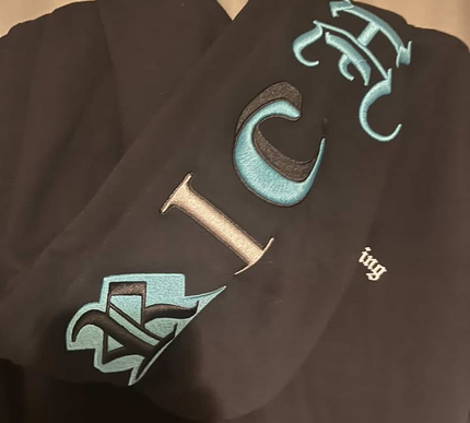 Hoodrich Heat V3 Full Zip Hoodie Large Blue