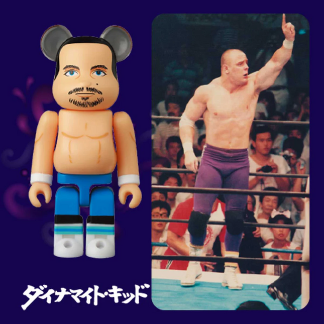 Bearbrick 100% Be@rbrick Series 45 S45 Artist Dynamite Kid with Card