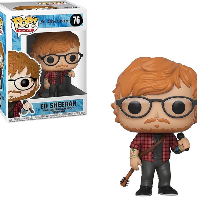 Ed sheeran #75 Pop! vinyl music funko + free case