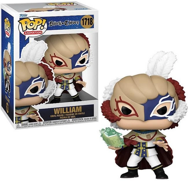 William #1718 - Black Clover Funko Pop! Animation + free case