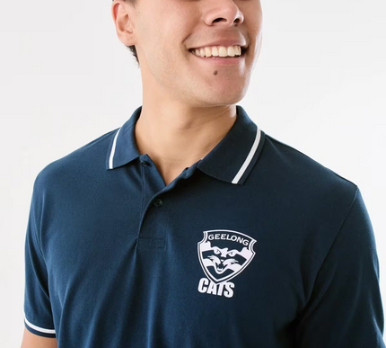 Official AFL Adult Polo Shirt - GEELONG CATS - XL