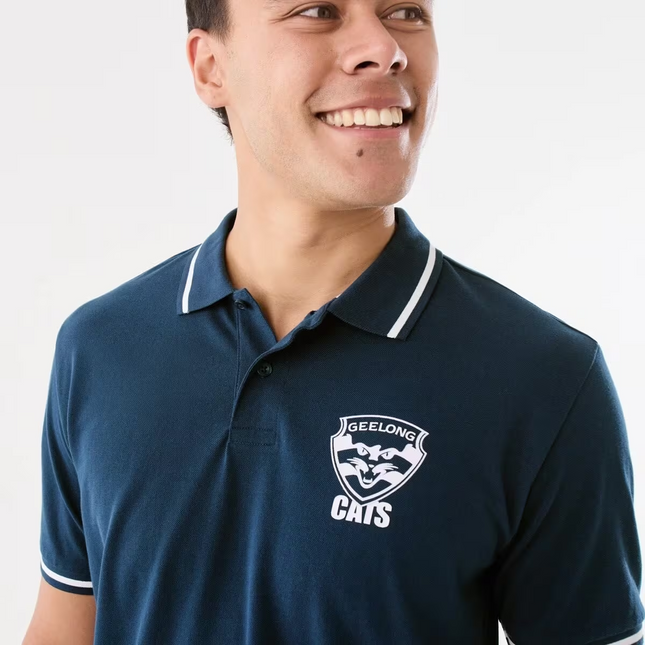 Official AFL Adult Polo Shirt - GEELONG CATS - XL