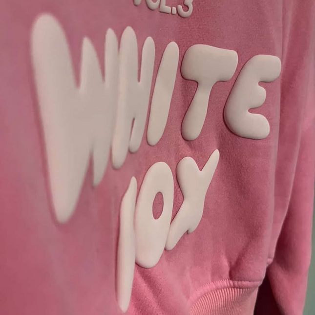 S/M White Fox Offstage Cropped Zip Hoodie Bubblegum Brand new with tags 