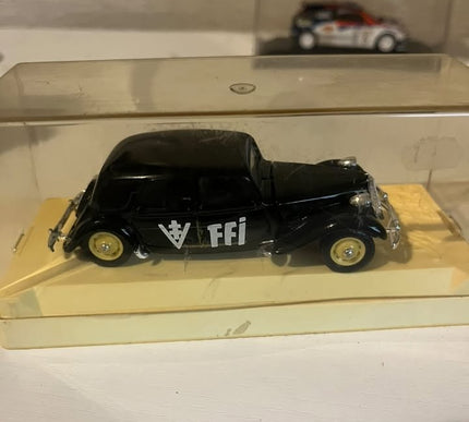Solido, Car Ffi Military, Citroen 15 Six Traction Black+Box
