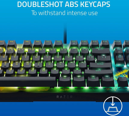 Razer BlackWidow V4 X Mechanical Gaming Keyboard (Yellow Switch) - Fortnite