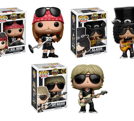 Guns & Roses Set SLASH #51 AXL ROSE #50 Duff Mckagan #52 Funko Pop! vinyl