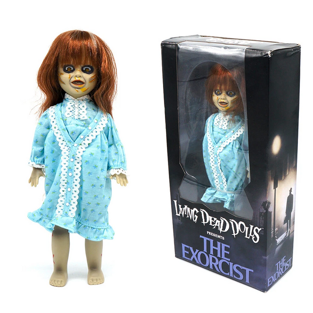 AS NEW 2017 MEZCO LIVING DEAD DOLLS PRESENT THE EXORCIST 10" DOLL 99105